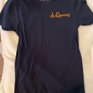 Navy with Orange writing Selena Gomez tee-shirt